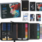 H & B 100 pcs Art Supplies,Drawing Colored Pencils kit